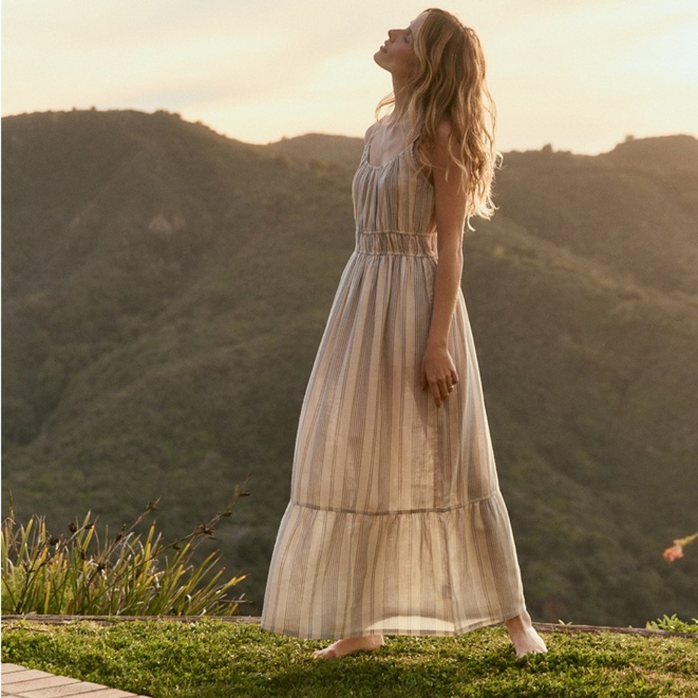 Pact Coastal Cami Maxi Dress